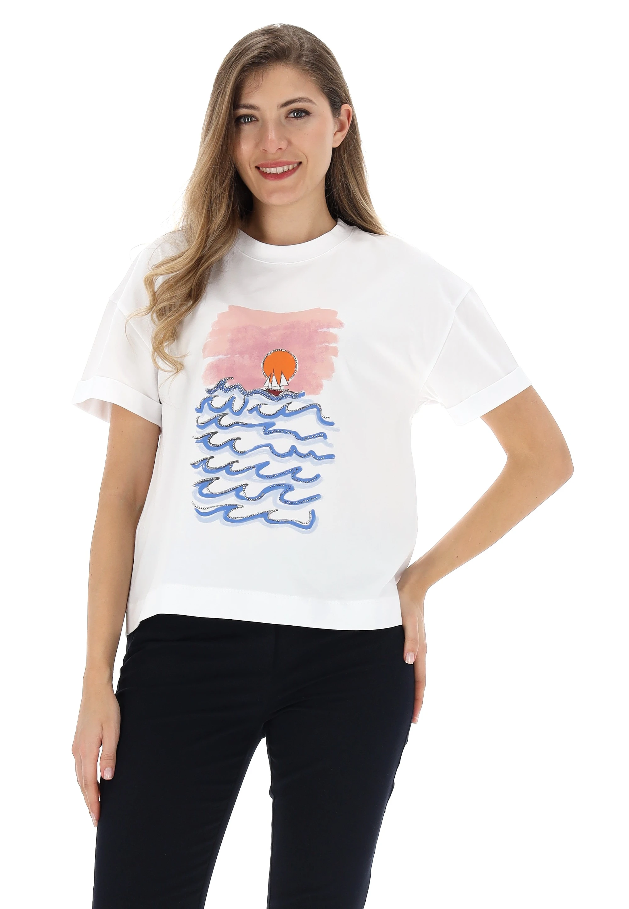 T-shirt con stampa frontale PennyBlack